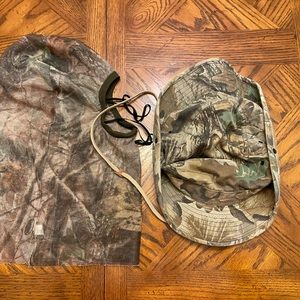 Turkey hunting vintage mask and hat combo. Adult one size fits most.